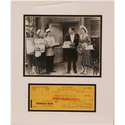 Desi Arnaz 1953 Autographed Check