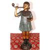 Image 1 : Bronze Statue Girl Blowing Bubbles 34"h
