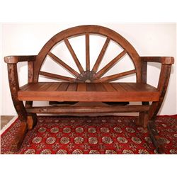 Wagon Wheel Bench