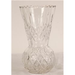 Crystal Vase 8" Tall