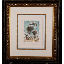 Mark Chagall "Bouquets Au Ciel Bleu"