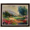 Image 1 : Alex Perez "Provencal Landscape" 50"x40" Original Oil on Canvas