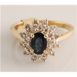 1.25ct Sapphire & Diamond Ring