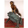 Image 1 : Leapfrog Bronze Statue 47"Tall