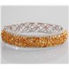 Image 1 : 18K 9.42ct Multicolor Diamond Bangle