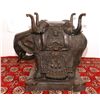 Image 1 : Bronze Five Head Elephant Table Base 20" Tall