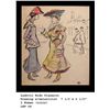 Image 1 : Ludovic Rodo Pissarro "Two Women in Color" Original Drawing