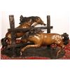 Image 1 : Bronze Table Base Of Two Horses 30"T x 53"L x 28"W