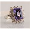 Image 1 : Tanzanite  (8.03 ct) & Diamond (2.20 ct) Ring