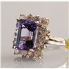 Image 3 : Tanzanite  (8.03 ct) & Diamond (2.20 ct) Ring