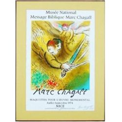 Marc Chagall, 1974 Signed Color Lithograph