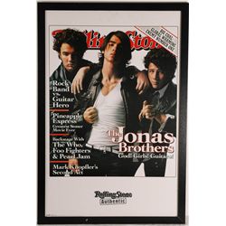 Framed Rolling Stones Poster Feat. The Jonas Brothers Band