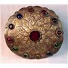 Image 1 : A beautiful button medallion (Guljaka) with g...