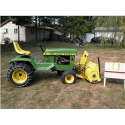 John Deere 140 w/ 48" deck and Blower