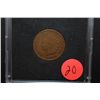 Image 1 : 1906 Indian Head One Cent In Display Case; EST. $2-5