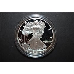 2002-W US Silver American Eagle $1 Proof In Velvet Box With COA Included; 1 Oz. Fine Silver; EST. $6