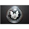 Image 2 : 2002-W US Silver American Eagle $1 Proof In Velvet Box With COA Included; 1 Oz. Fine Silver; EST. $6