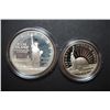 Image 1 : 1986-S US Liberty Two-Coin Proof Set; Ellis Island Commemorative $1 & Nation Of Immigrant Commemorat