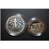Image 2 : 1986-S US Liberty Two-Coin Proof Set; Ellis Island Commemorative $1 & Nation Of Immigrant Commemorat