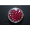 Image 1 : Medium Diamond-Shaped Simulated Maroon-Colored Gemstones; Approximately 35 Stones; EST. $10-20