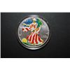 Image 1 : 1999 US Silver American Eagle $1 Colorized On Obv. In Box With COA Included; 1 Oz. Fine Silver; EST.