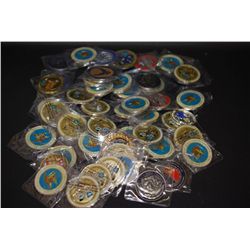 Military Challenge Coin; Various Dates, Bases, People, Etc.; Lot of 50; EST. $200-300