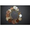 Image 2 : Gold Toned Foreign Coin Charm Bracelet; Lot of 15 Coins; EST. $20-30