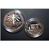 Image 2 : 1986-S US Liberty Two-Coin Proof Set In Velvet Box; Ellis Island Commemorative $1 & Nation Of Immigr