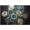 Image 1 : Military Challenge Coin; Various Dates, Bases, People, Etc.; Lot of 10; EST. $40-60