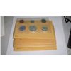 Image 1 : 4 ORIGINAL MINT PROOF 90% SILVER SETS, 1961 TO 1964