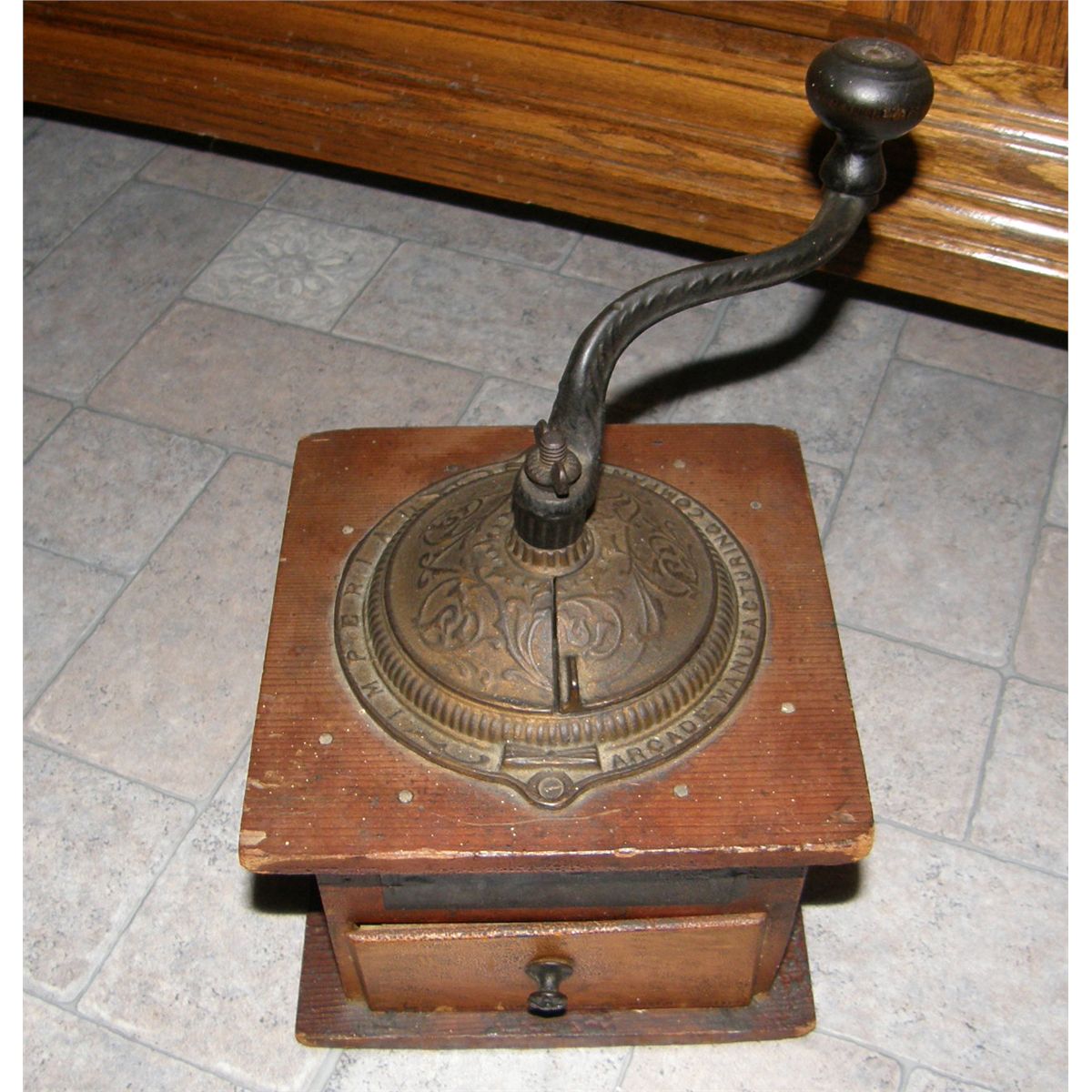 Antique Arcade Imperial Working Coffee Grinder