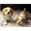 Image 1 : Pair of Bisque Porcelain Cocker Spaniel Pups