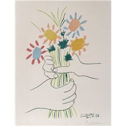 Pablo Picasso, Flower Bouquet, Lithograph