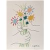 Image 1 : Pablo Picasso, Flower Bouquet, Lithograph