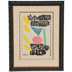 Pablo Picasso, Expostion Peinture, Vallauris 1956 (Czwiklitzer 95), Offset Lithograph