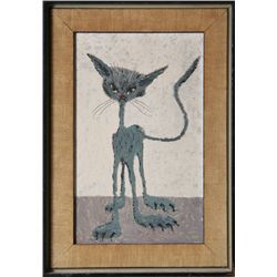 John Silavi, Cat, Painting