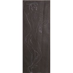 Alexander Raymond Katz, Dancing Gesture, Brush Drawing