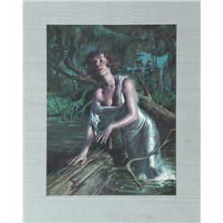 Rafael Desoto, Swamp Woman, Pastel Drawing