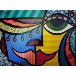 Jozza Original Large Painting On Canvas Ser Faces III