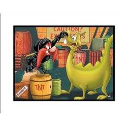 Stupid Dragon Giclee Original Art Looney Tunes