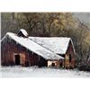 Image 2 : R. Stephen Original Canvas Painting Framed Winter Scene