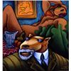 Image 1 : Markus Pierson 'COYOTE PORTRAIT OF MATISSE' Canvas