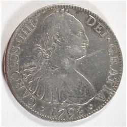 1798FM MO 8 reales  VF  est $60-$75