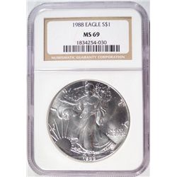 1988  US Eagle  NGC69  est $60-$75