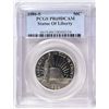 Image 1 : 1986S Statue Liberty half $  PCGSPR69DCAM  est $20-$25