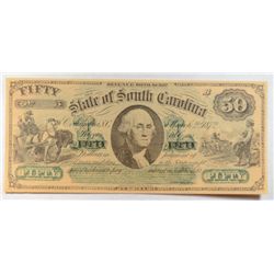 State of South Carolina $50 revenue bond scrip  CU63 at least  est  $100-$150