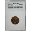 Image 1 : 1864 bronze no L  Indian penny  Anacs 65 RB  GRADED CORRECTLY