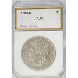 1903-S MORGAN DOLLAR PCI AU-50