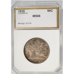 1935 CONNECTICUT HALF PCI  MS-66