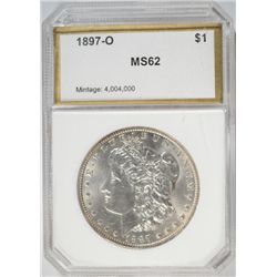 1897-O MORGAN DOLLAR PCI MS-62